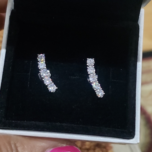 Stud Earrings Cubic Zircon - Picture 5 of 10